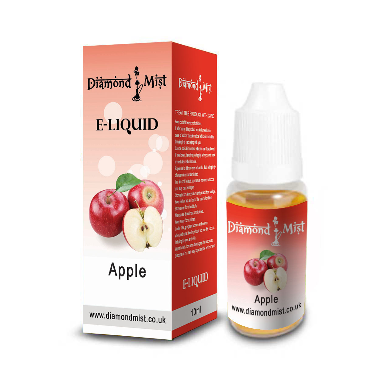 Apple Flavour ELiquid Refill Bottle 10ml puffdaddie.co.uk