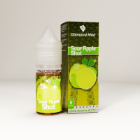Diamond Mist - Sour Apple Shot Flavour E-Liquid Refill Bottle 10ml