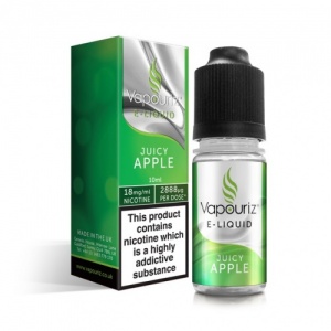 Vapouriz - Juicy Apple E Liquid 10ml Refill Bottle