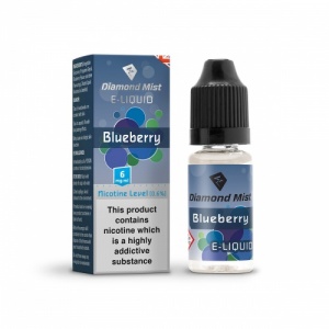 Diamond Mist - Blueberry Flavour E-Liquid Refill Bottle 10m
