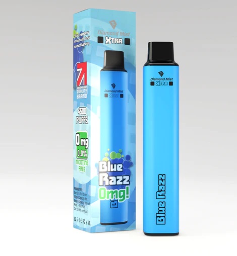 Diamond Mist XTRA Bar Disposable Vape Pen - Blue Raz Flavour 0mg