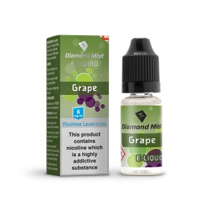 Diamond Mist - Grape Flavour E-Liquid Refill Bottle 10ml