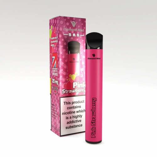 Diamond Mist Bar Disposable Vape Pen - Pink Strawberry Flavour