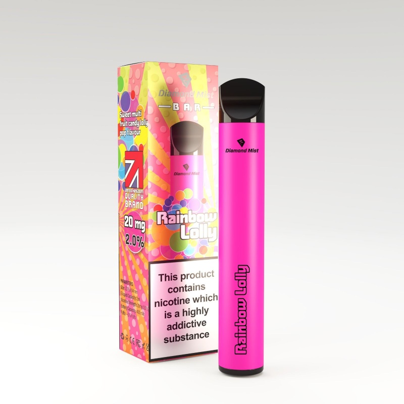 Diamond Mist Bar Disposable Vape Pen - Rainbow Lolly