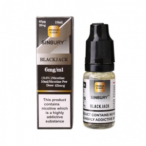 Sinbury (The new name for i Fresh) - Black Jack Flavour E-Liquid Bottle 10ml