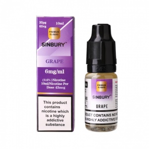 Sinbury (The new name for i Fresh) - Grape Flavour E-Liquid Bottle 10ml