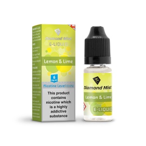 Diamond Mist - Lemon & Lime Flavour E-Liquid Refill Bottle 10ml