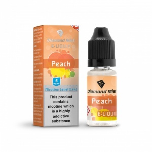 Diamond Mist - Peach Flavour E-Liquid Refill Bottle 10ml