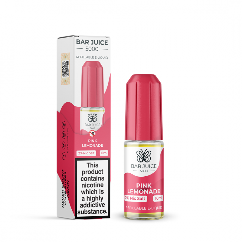 Bar Juice 5000 - 10ml Nic Salt E-Liquid - Pink Lemonade