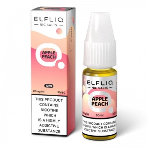 ELFLIQ - 10ml Nic Salt E-Liquid - Apple Peach