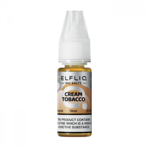 ELFLIQ - 10ml Nic Salt E-Liquid - Cream Tobacco
