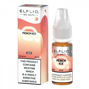 ELFLIQ - 10ml Nic Salt E-Liquid -Peach Ice