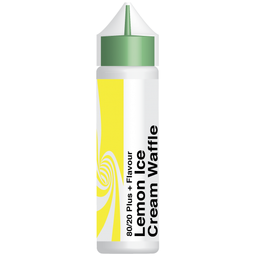 City Vape Flavour+ Range - Lemon Ice Cream Waffle E-Liquid 50ml 0MG