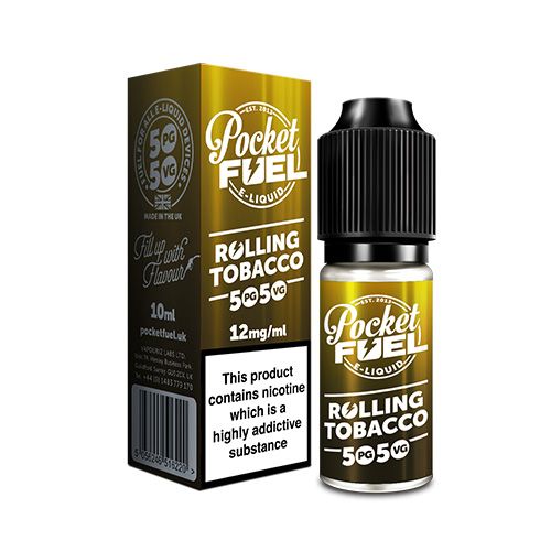 Vapouriz Pocket Fuel Rolling Tobacco 50/50 ELiquid 10ml