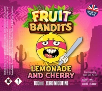 Fruit Bandits- Lemonade & Cherry - 100ml Short Fill  - 0mg