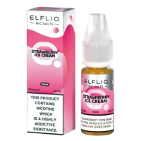 ELFLIQ - 10ml Nic Salt E-Liquid - Strawberry Ice Cream