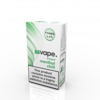 88 Vape - Menthol Chill Flavour E-Liquid Refill Bottle 10ml